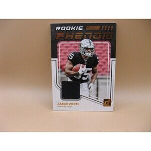 2022 Panini Donruss Zamir White #RPJ-33 RC Rookie Phenom Black Jersey Raiders